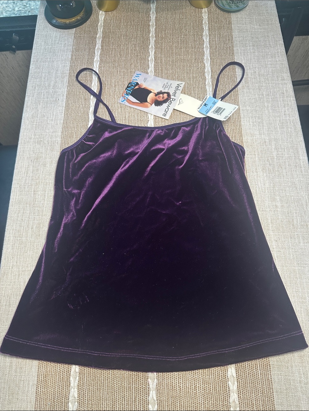Vintage Velvet Cami - Purple Velvet Women's Tank